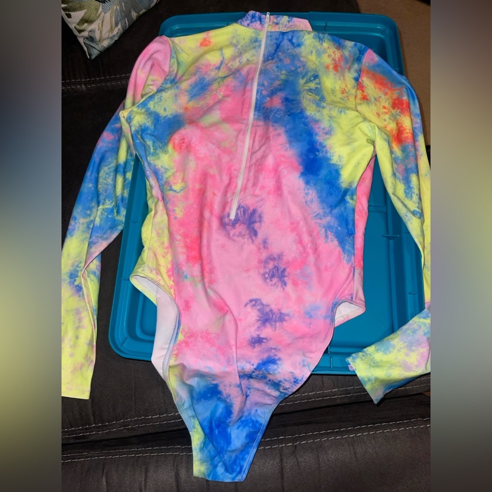 Brand New SHEIN Colorful Tie-Dye SCUBA One Piece SIZE XL